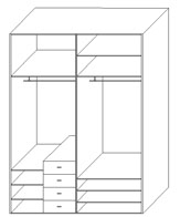 armario empotrado roble dibujo