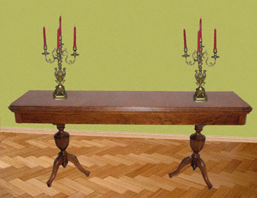 mesa consola restaurada
